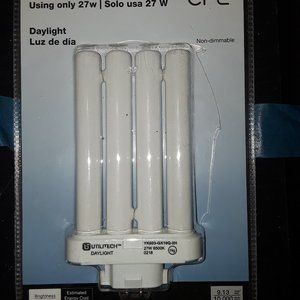 Compact Fluorescent Bulbs 75w only uses 27W power #0933411 GX10q-4 Base